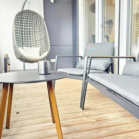 I Design-apartment I Klimaanlage I Balkon I Boxspring